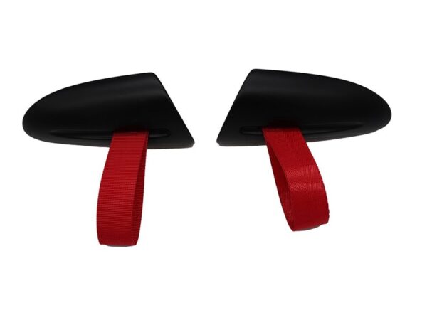 Porsche 997 911 987 boxster cayman gt3 rs style red door pull handles
