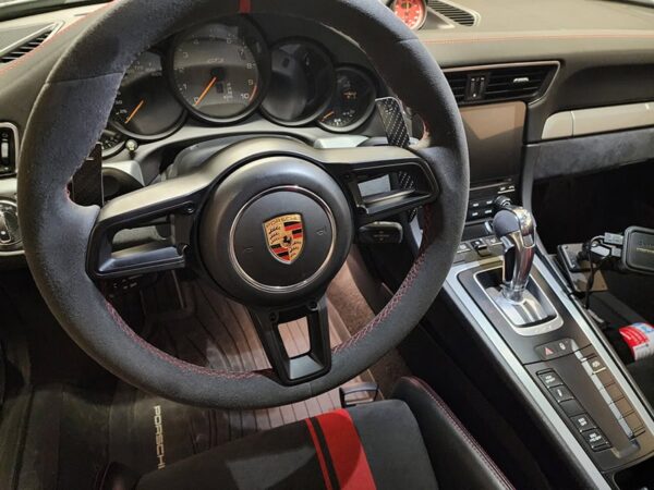 Porsche 911 991. 2 cayman 718 cayenne macan magnetic carbon fiber steering wheel paddle shifters