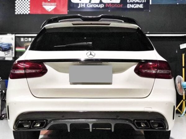 Mercedes benz c class s205 amg estate carbon fiber roof spoiler