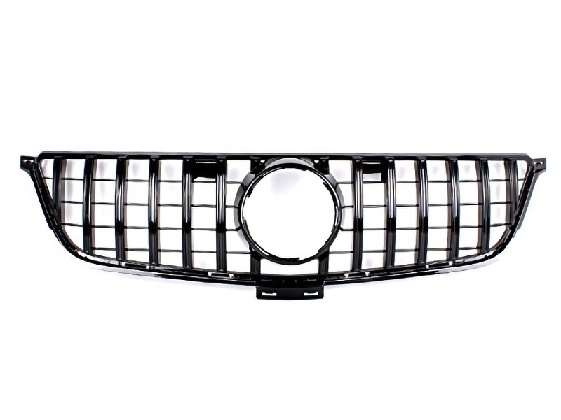 MERCEDES-BENZ GLE Class W166 AMG 15-18 GLOSS BLACK PANAMERICANA GT Style Grille