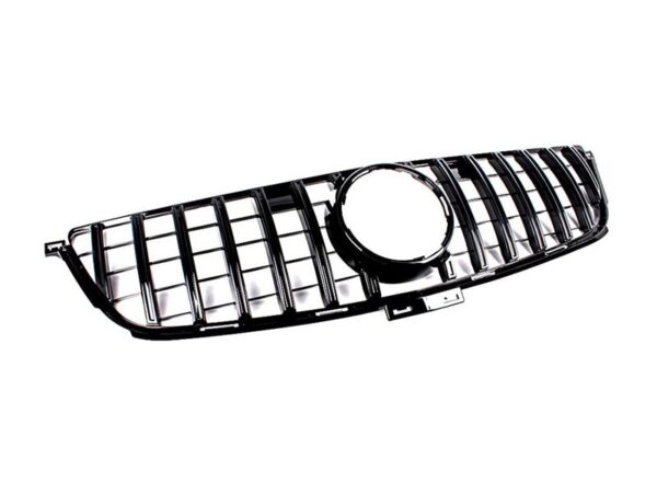 Mercedes-benz gle class w166 amg 15-18 gloss black panamericana gt style grille