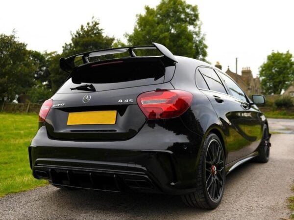 Mercedes-benz w176 c117 amg stainless steel gloss black exhaust tips