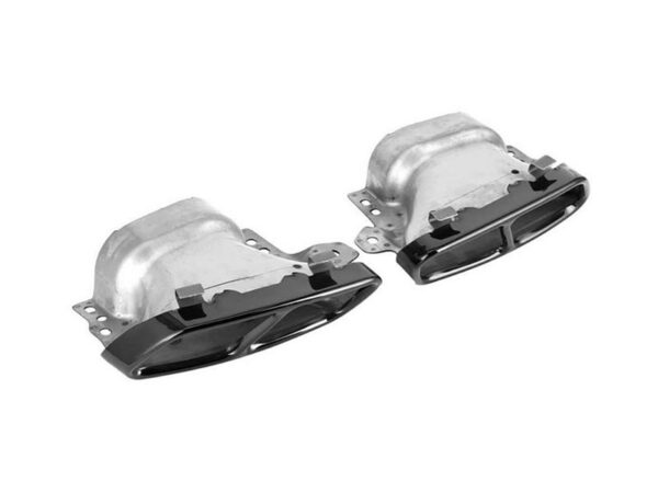 Mercedes-benz w176 c117 amg stainless steel gloss black exhaust tips