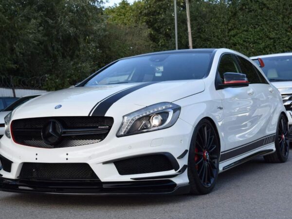 Mercedes-benz a class w176 a45 amg revozport style carbon fiber front splitter