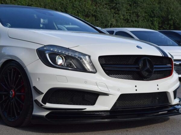 Mercedes-benz a class w176 a45 amg revozport style carbon fiber front splitter