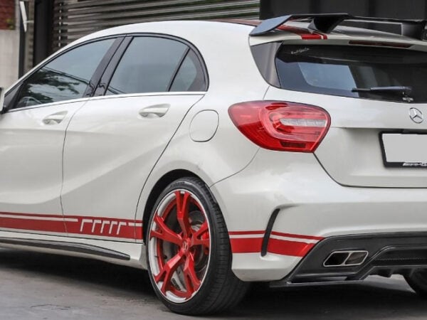 Mercedes-benz a class w176 a45 amg revozport style carbon fiber rear diffuser