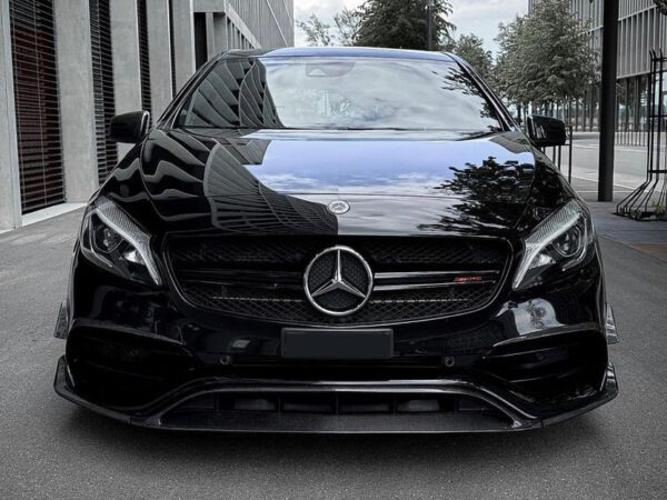 Mercedes-benz a class w176 a45 amg style carbon fiber front splitter set