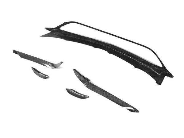 Mercedes-benz a class w176 a45 amg style carbon fiber front splitter set