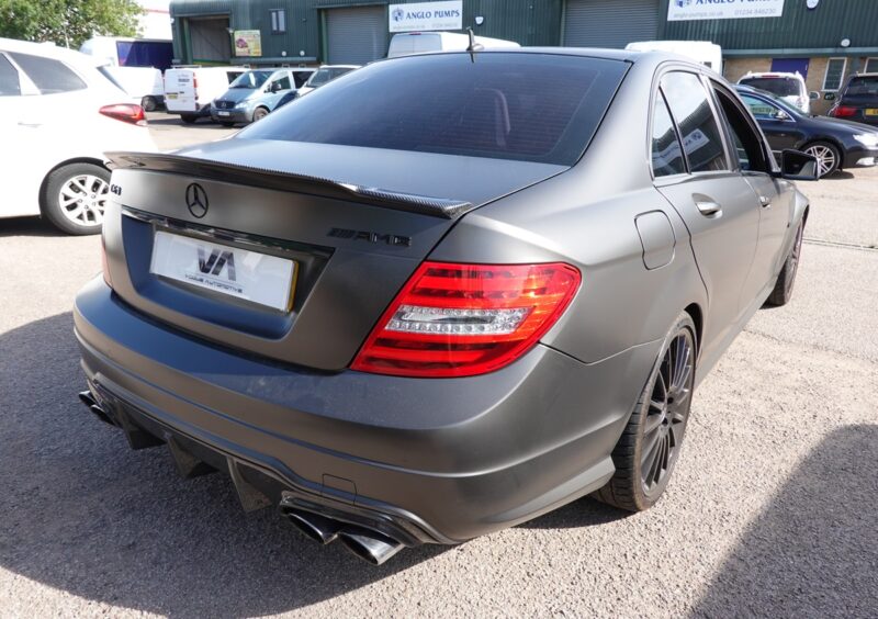 Mercedes w204 carbon fibre boot spoiler – c74 style - saloon