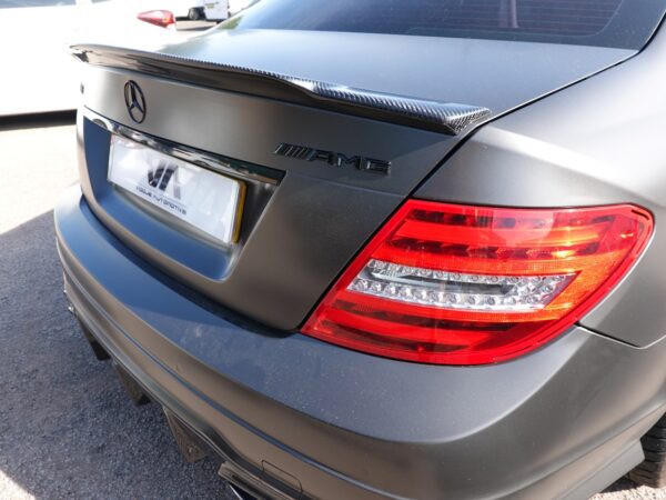 Mercedes w204 carbon fibre boot spoiler – c74 style - saloon