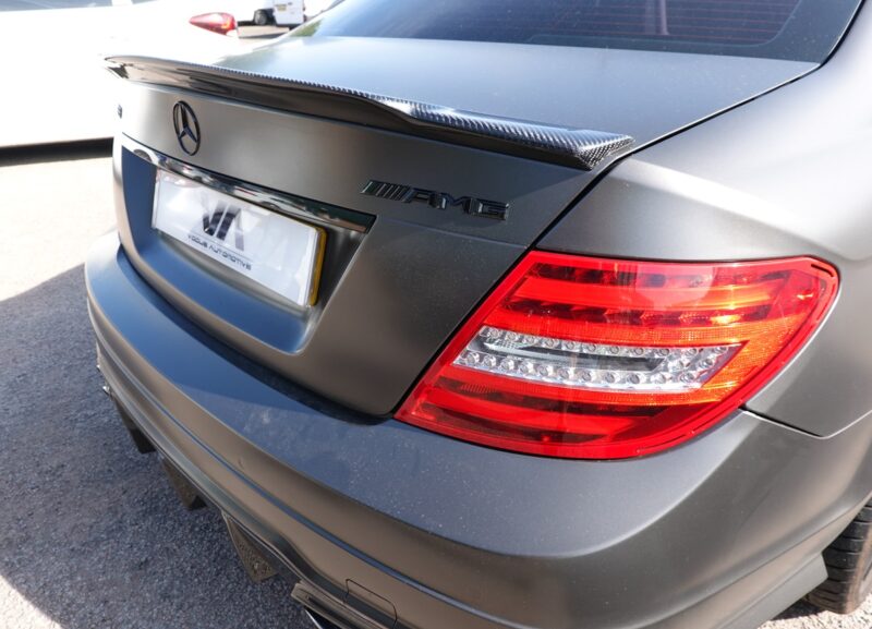 Mercedes w204 carbon fibre boot spoiler – c74 style - saloon