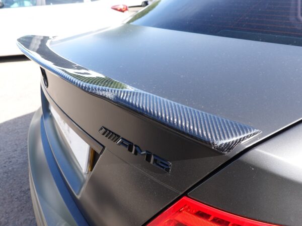 Mercedes w204 carbon fibre boot spoiler – c74 style - saloon