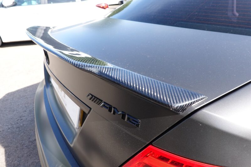 Mercedes w204 carbon fibre boot spoiler – c74 style - saloon