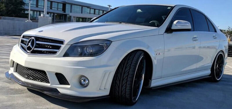 Mercedes-benz c class c204 s204 w204 c63 amg carbon fiber side skirts