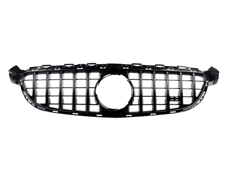 MERCEDES-BENZ C Class A205 C205 S205 W205 14-18 GLOSS BLACK PANAMERICANA GT Style Grille w/o Cam