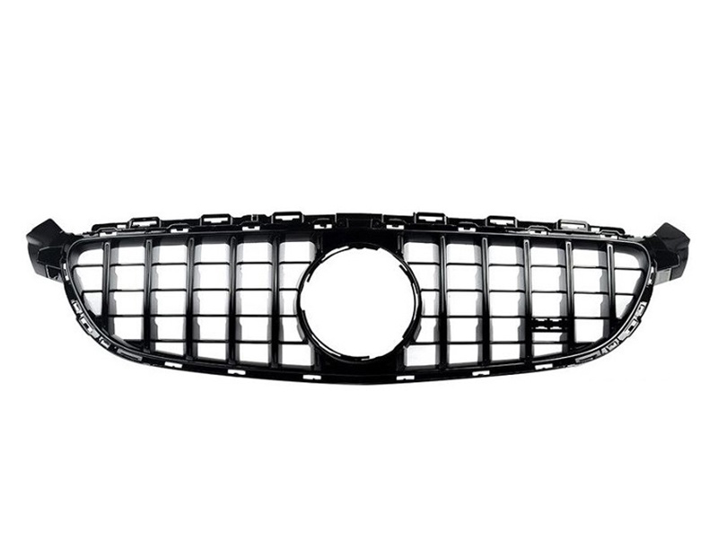MERCEDES-BENZ C Class A205 C205 S205 W205 C63 14-18 GLOSS BLACK PANAMERICANA GT Style Grille w/o Cam