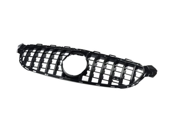 Mercedes-benz c class a205 c205 s205 w205 c63 14-18 gloss black panamericana gt style grille w/o cam