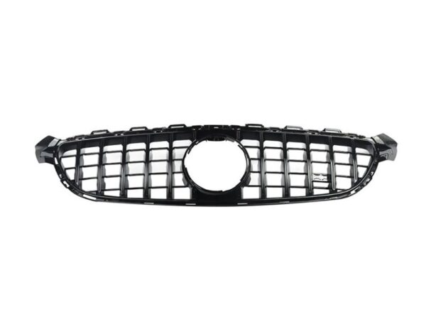 Mercedes-benz c class a205 c205 s205 w205 c63 14-18 gloss black panamericana gt style grille w/o cam