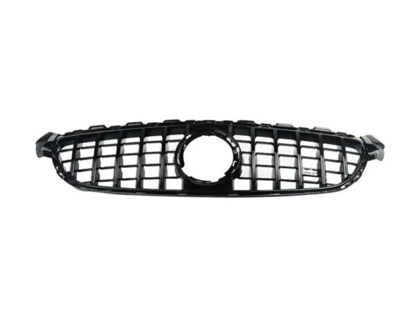 Mercedes-benz c class c205 w205 c63 19+ gloss black panamericana gt style grille