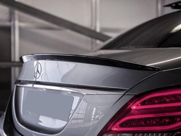 Mercedes-benz c class w205 saloon amg style gloss black boot spoiler