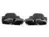 MERCEDES-BENZ A205 C205 W205 S205 AMG Stainless Steel GLOSS BLACK Exhaust Tips