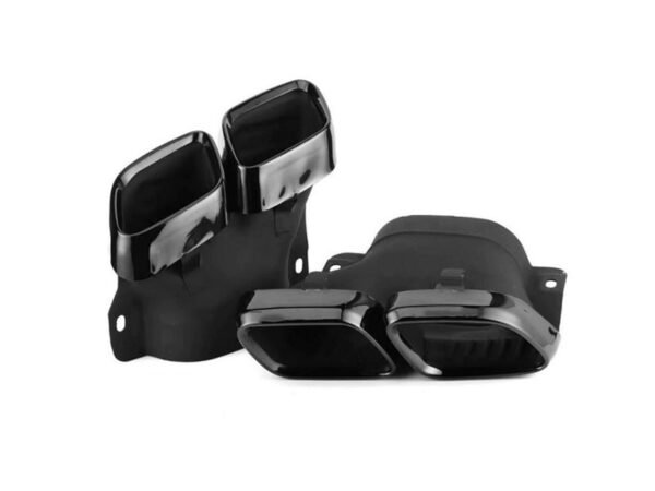 Mercedes-benz a205 c205 w205 s205 amg stainless steel gloss black exhaust tips