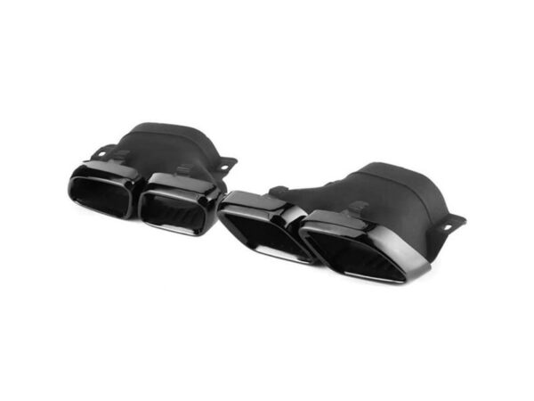 Mercedes-benz a205 c205 w205 s205 amg stainless steel gloss black exhaust tips