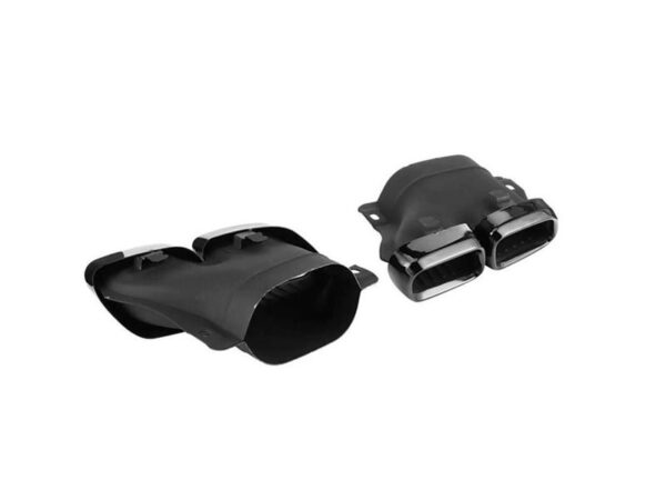 Mercedes-benz a205 c205 w205 s205 amg stainless steel gloss black exhaust tips