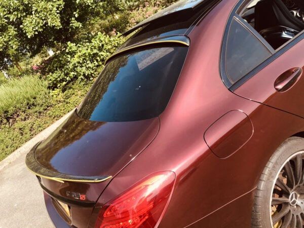 Mercedes benz c class w205 amg saloon carbon fiber roof spoiler