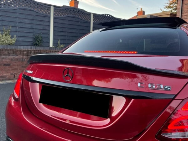 Mercedes-benz c class w205 saloon psm style carbon fiber boot spoiler