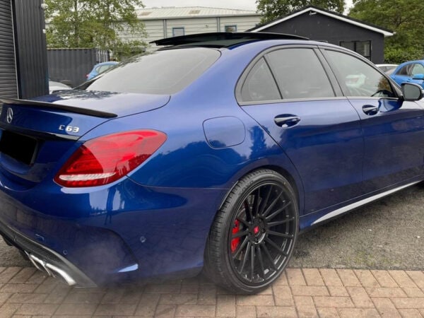 Mercedes-benz c class w205 saloon amg carbon fiber boot spoiler