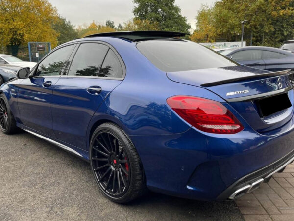 Mercedes-benz c class w205 saloon amg carbon fiber boot spoiler