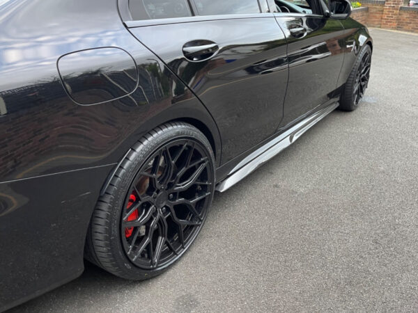 Mercedes-benz c class w205 c63 psm style carbon fiber side skirts