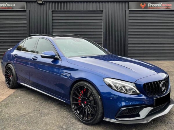 Mercedes-benz w205 amg c63 psm style carbon fiber front splitter