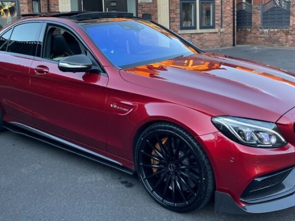 Mercedes-benz c class w205 c63 amg style carbon fiber side skirts