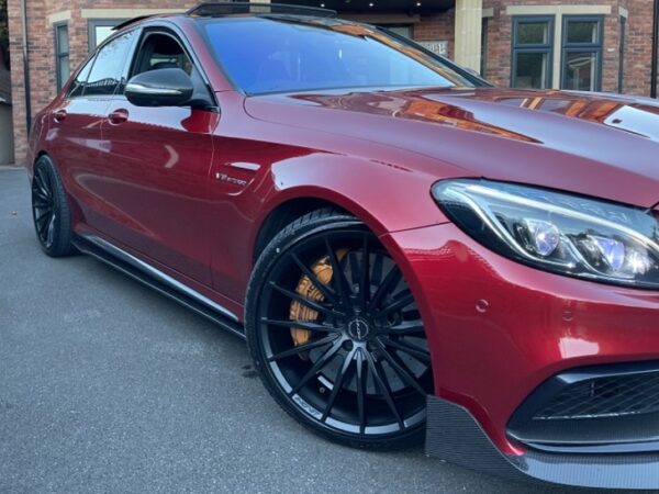 Mercedes-benz c class w205 c63 amg style carbon fiber side skirts