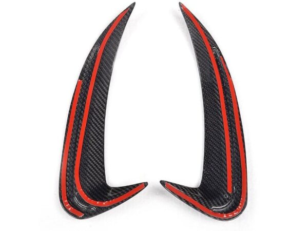 Mercedes-benz w205 saloon c63 amg carbon fiber rear bumper side vents trims