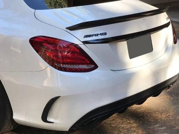 Mercedes-benz w205 saloon c63 amg carbon fiber rear bumper side vents trims