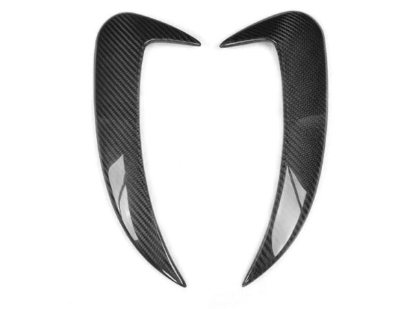 Mercedes-benz w205 saloon c63 amg carbon fiber rear bumper side vents trims
