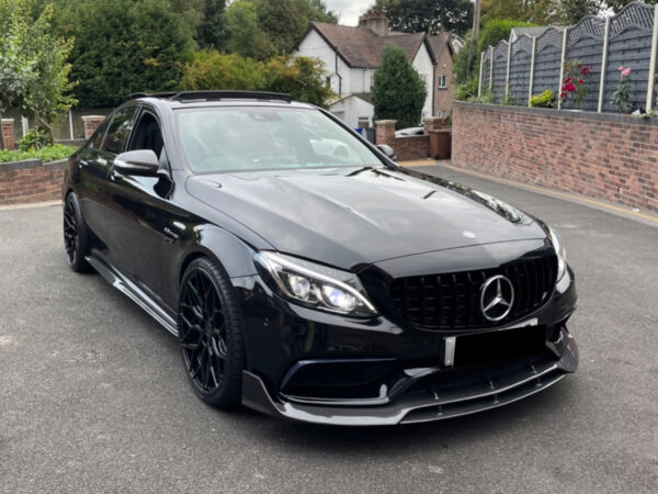 Mercedes-benz w205 c63 amg br gtx carbon fiber front splitter