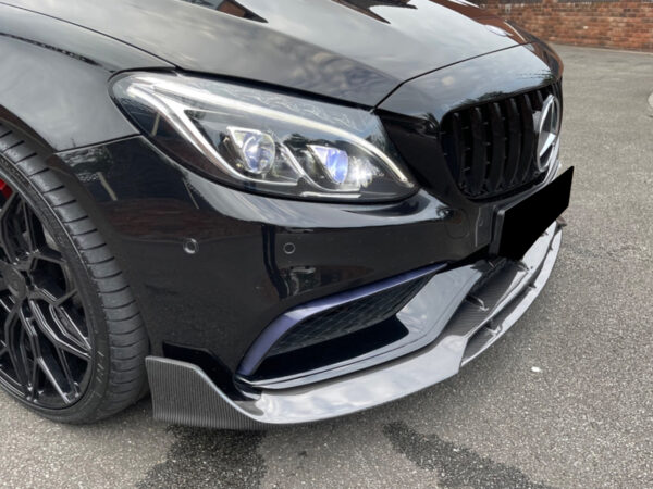 Mercedes-benz w205 c63 amg br gtx carbon fiber front splitter