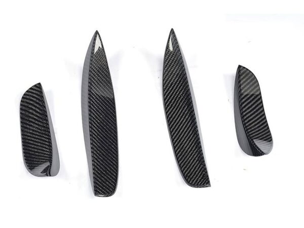 Mercedes-benz c205 s205 w205 c63 amg dtm style carbon fiber front corner canards winglets