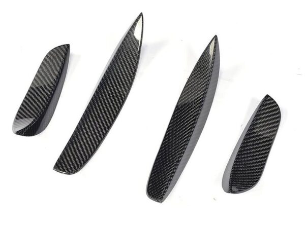 Mercedes-benz c205 s205 w205 c63 amg dtm style carbon fiber front corner canards winglets