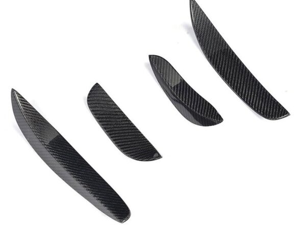 Mercedes-benz c205 s205 w205 c63 amg dtm style carbon fiber front corner canards winglets