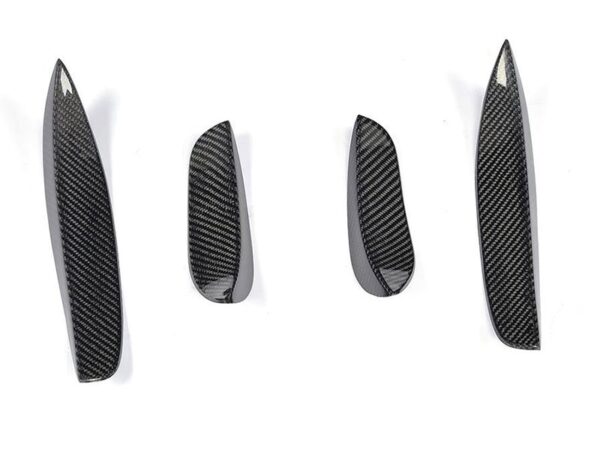 Mercedes-benz c205 s205 w205 c63 amg dtm style carbon fiber front corner canards winglets