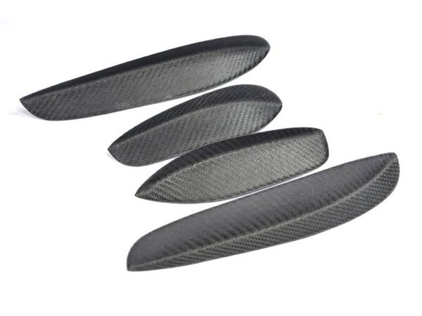 Mercedes-benz c205 s205 w205 c63 amg dtm style carbon fiber front corner canards winglets