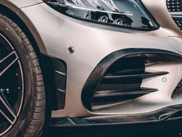Mercedes-benz c class s205 w205 amg facelift carbon fiber front splitter