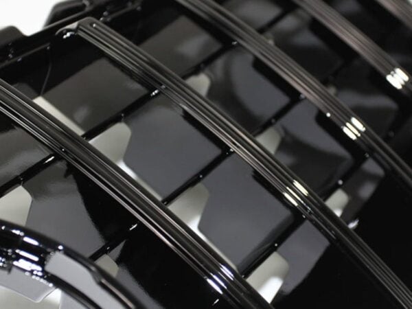 Mercedes-benz e class s213 w213 e63 16-20 gloss black panamericana gt style grille