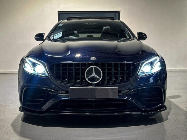 Mercedes-benz e class s213 w213 e63 16-20 gloss black panamericana gt style grille
