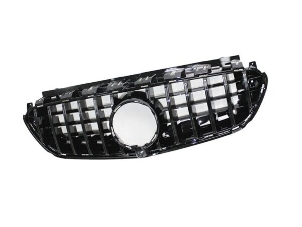 Mercedes-benz e class s213 w213 e63 16-20 gloss black panamericana gt style grille